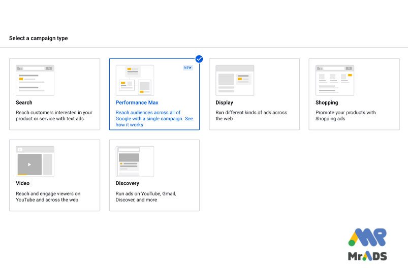 انواع کمپین‌ تبلیغات در گوگل - مستر ادز